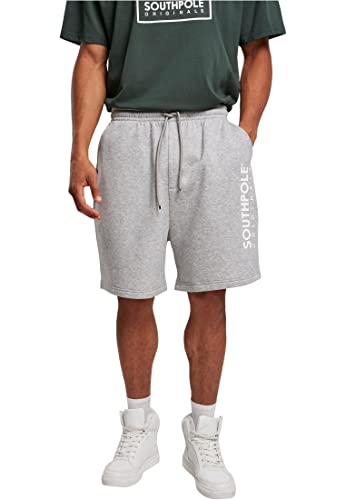 Southpole Męskie szorty dresowe, szary (heathergrey), L