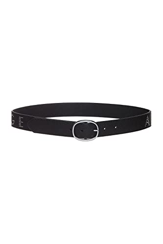 Armani Exchange Women's Studs Extended pasek z logo, czarny, XL
