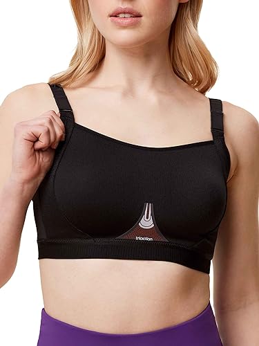 TriAction Damski biustonosz Gravity Lite N Ex Sports Bra, Schwarz, 70E
