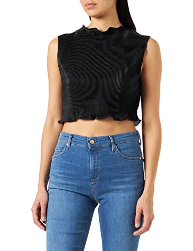 Bestseller A/S ONLNISHE SL Cropped Top CS JRS, czarny, XXS