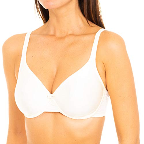 Playtex Satiny Mikrofibra Biustonosz z obręczami Kobieta, Kość słoniowa, 110B