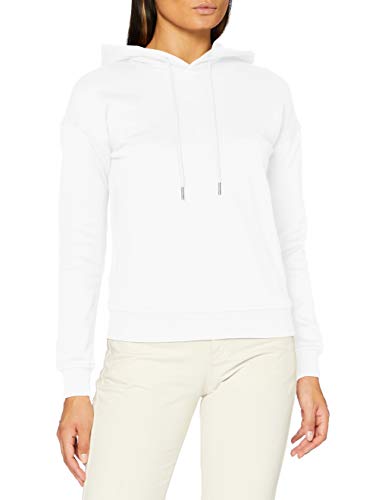 Urban Classics Damski sweter z kapturem Organic Hoody z naturalnej bawełny organicznej, górna część ze 100% bawełny organicznej, rozmiary XS do 5XL, biały, XS