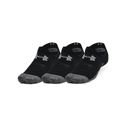 Under Armour Heat Gear Ultra Low Tab 3-pak skarpety unisex, XL, czarne