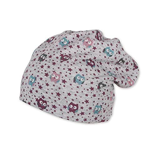 Sterntaler Wende-Slouch-Beanie, Kapelusz Czapka Bimba, Szary (Silber 513), 39 (Taglia unica: 39)