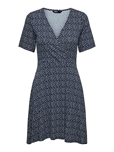 Bestseller A/S Damska sukienka ONLVERONA S/S Short Dress JRS NOOS, Night Sky/AOP:Lana Graphic, XXS, Night Sky/Aop:lana Graphic, XXS