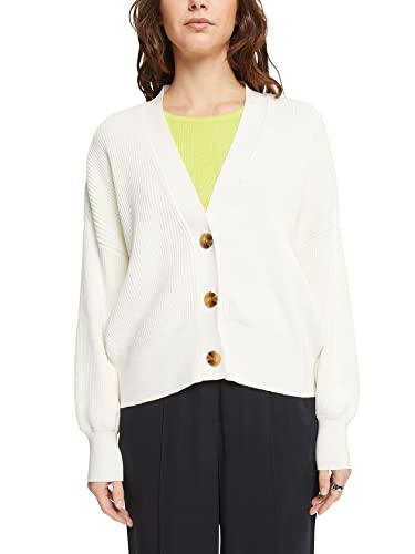 edc by Esprit Kardigan z dzianiny, Off White, XXL