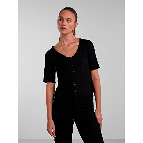 PIECES PCNUKISA SS kardigan NOOS BC, czarny, M