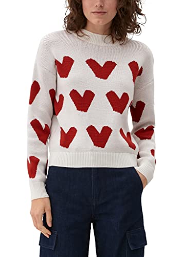 s.Oliver Bernd Freier GmbH & Co. KG Damski sweter z długim rękawem, biały, 34, biały, 34