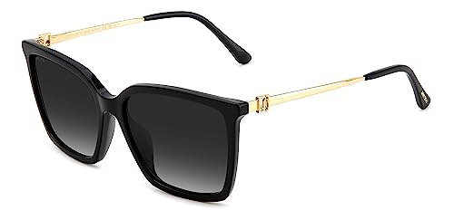 Jimmy Choo TOTTA/G/S Okulary Przeciwsłoneczne Black Silver/Dark Grey Shaded 56/17/145 donna