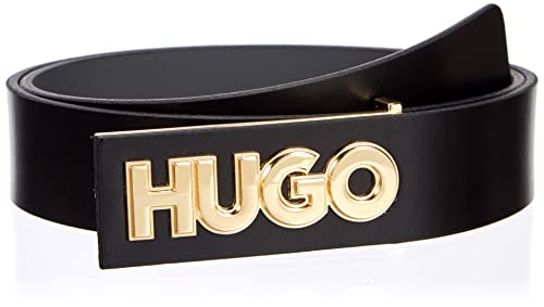 HUGO Pasek męski, Czarny, 90