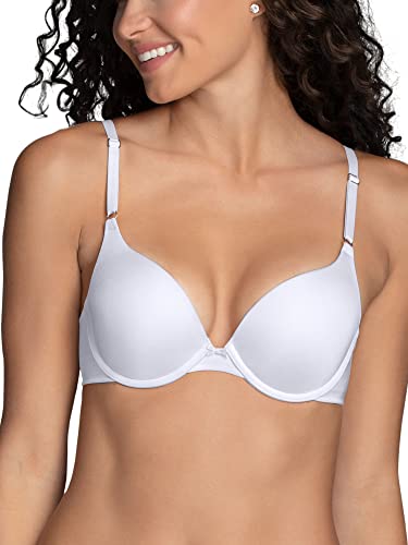 Lily of France Damski biustonosz push-up, Czysta biel, 80B