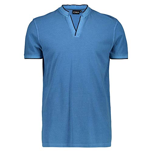 CMP T-shirt męski Cotton Polo T-Shirt Sport Outdoor, L876 Indigo, 50 PL