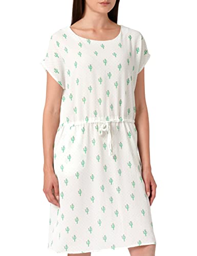 ONLY Women's Onlnova LUX Connie Bali Dress AOP PTM sukienka, Cloud Dancer/AOP:Dreaming Cactus, 38