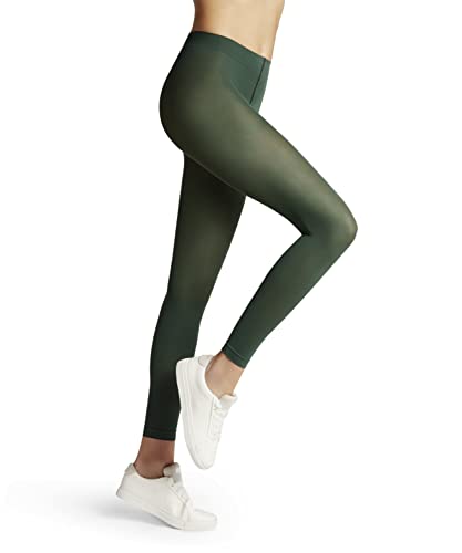 FALKE Kobiety Legginsy Pure Matt 50 DEN W LE Półprzezroczyste 50 Den Trwałe półprzezroczyste jednokolorowe 1 Sztuka, Zielony (Hunter Green 7441), S-M