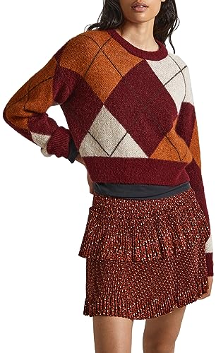 Pepe Jeans Sweter damski Eliot, Czerwony (bordowy), S