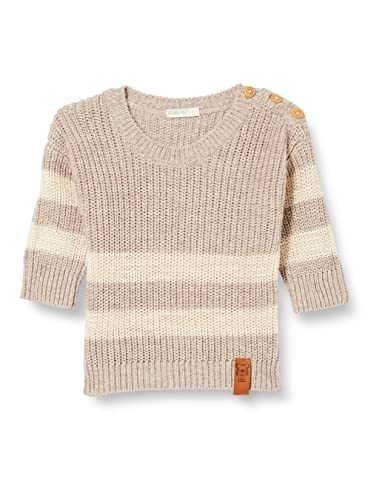United Colors of Benetton Sweter dla dzieci, Beżowy Pasek Fantazyjny 78j, 62