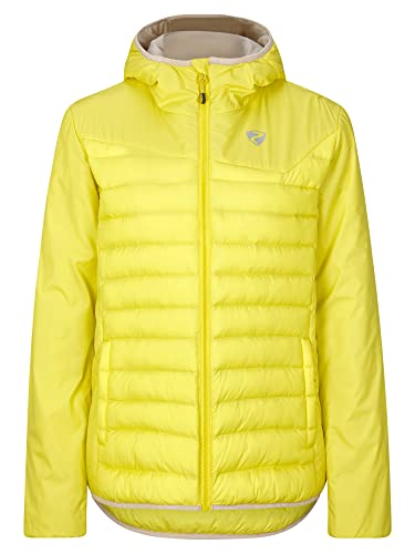 Ziener Damska kurtka termiczna NANTANA Outdoor / Skitour | wiatroszczelna, wełna, bez PFC, lemon glaze, 34