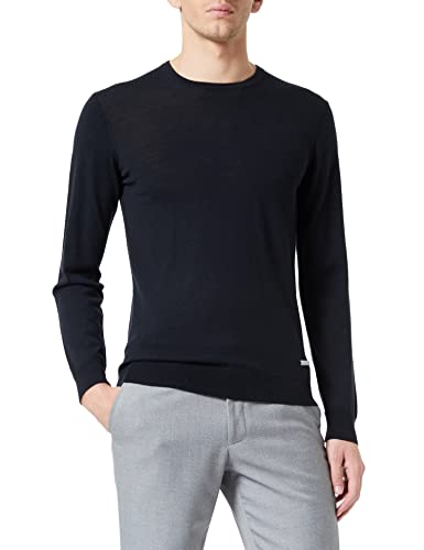 Seidensticker Sweter męski, czarny, M