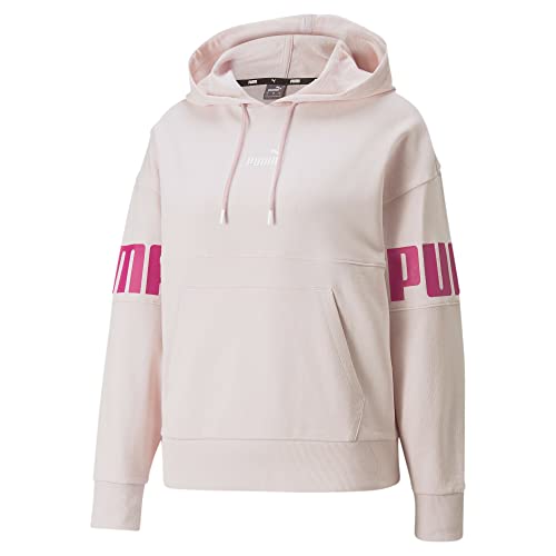 PUMA Damski top Power damska bluza z kapturem XXL Chalk Pink, Różowa kreda