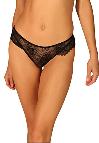 OW COLLECTION G stringi majtki damskie, czarny, XL
