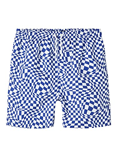 NAME IT Boy's NLMZIMMI spodenki kąpielowe, niebieskie, 140, Bluing, 140