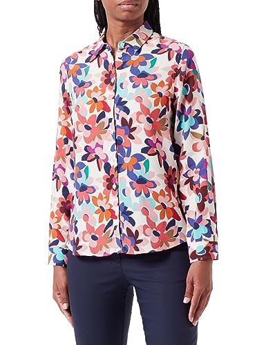 Seidensticker Damska bluzka z długim rękawem Regular Fit, beżowy, 38