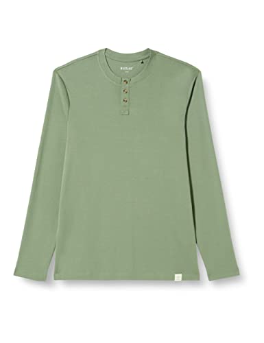 MUSTANG Męska koszula Anton H Henley, Sea Spray 6332, 3XL