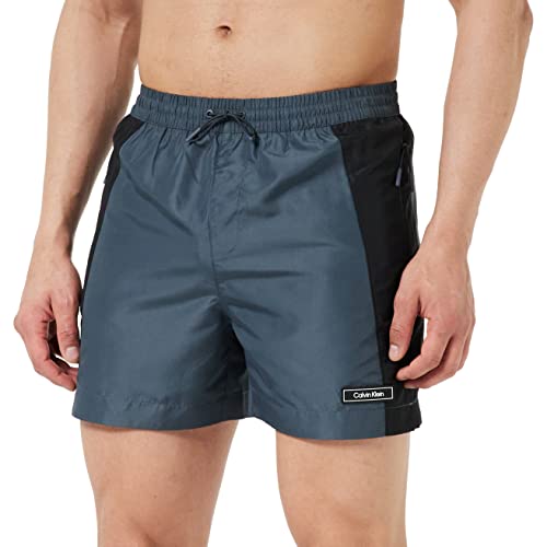 Calvin Klein Męski średni blok do ściągania, Olej szary, S
