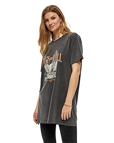Desires Damska bluzka Hurlie Long Tee, Czarny sprany, L
