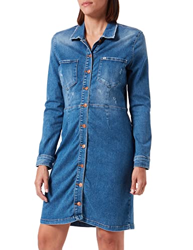 LTB Jeans Damska sukienka jeansowa X Halsey, Lelia Wash 53686, XS