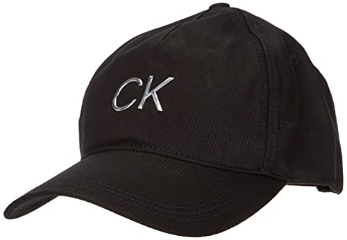 CALVIN KLEIN Damska czapka z daszkiem BB, Czarny, Rozmiar uniwersalny