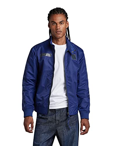 G-STAR RAW Męska kurtka Harrington, niebieska (Blue C143-1822), M, niebieski (allpen Blue C143-1822), M