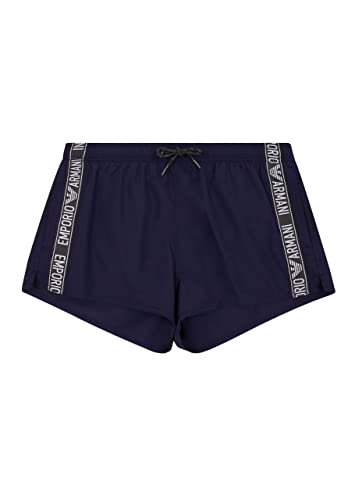 Emporio Armani Swimwear Emporio Armani Denim Tape szorty kąpielowe Swim Trunks, Eclipse, 46, Eclipse