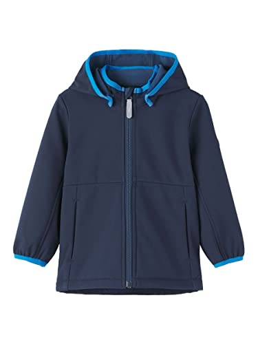 NAME IT Chłopięca kurtka softshell NMMMALTA 2FO NOOS kurtka softshellowa, Dark Sapphire, 104, Dark Sapphire, 104