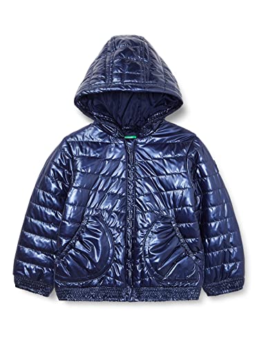 United Colors of Benetton Dziewczęca kurtka, Niebieski 903, 104 cm