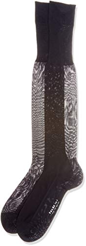 FALKE Mężczyźni Podkolanówki No. 4 M KH Czysty Jedwab Najwyższej Jakości długie jednokolorowe 1 Para, Niebieski (Dark Navy 6370), 41-42