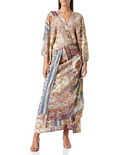 Replay Sukienka damska, 010 piaskowy/wielokolorowy, M