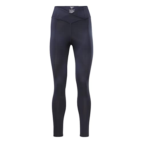 Reebok Damskie legginsy z wysokim stanem do treningu, Vector Navy, XL Krótki