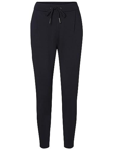 VERO MODA Spodnie damskie Petite Mid-Rise ze sznurkiem, Night Sky