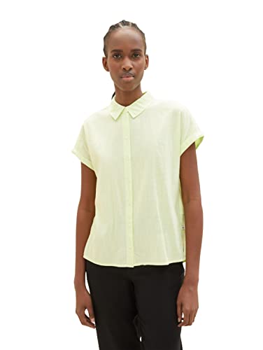 TOM TAILOR Denim Damski Bluzka 1035907, 31624 - Small Lime White Stripe, XL