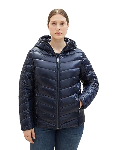 TOM TAILOR Damska kurtka pikowana z kapturem, 10668-sky Captain Blue, 48