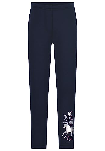 SALT AND PEPPER Dziewczęce legginsy z nadrukiem termicznym, grantowy, 110 cm