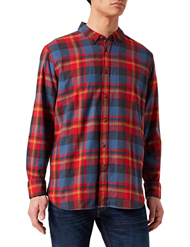 MUSTANG Męska koszula flanelowa Clemens Hb, Dunkelrot 12182, S