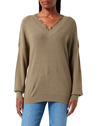 Desires Damski sweter koronkowy DITA, Zielony syrenki, M