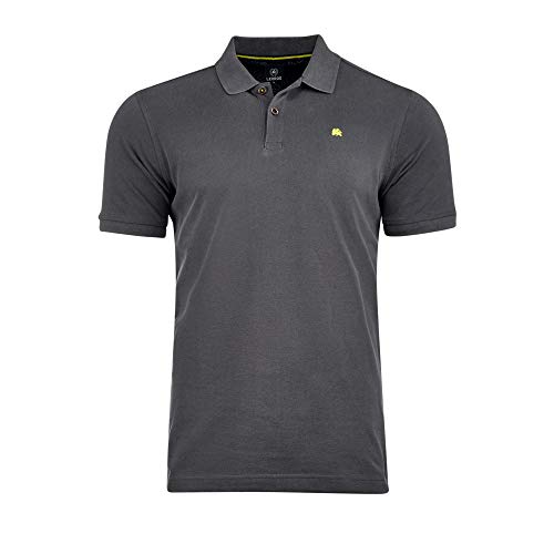 LERROS Męska koszulka polo z okrągłym dekoltem, Rock Grey (269), M