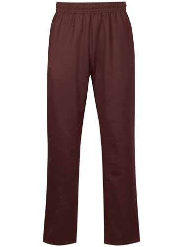 TRIGEMA Damskie spodnie do biegania/spodnie treningowe z kieszeniami na zamek błyskawiczny – na czas wolny, do uprawiania sportu i streetwear - 574092, kasztan, L