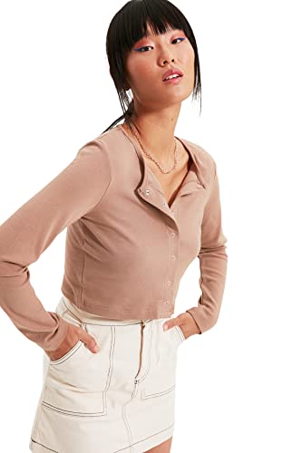Trendyol Damska bluza z wiązaną kokardką, rozmiar XL (DE)