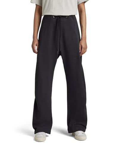 G-STAR RAW Damskie spodnie dresowe Snow Wide Leg, Czarny (Caviar D163-d301), M