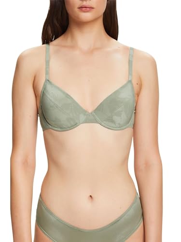 ESPRIT Damski biustonosz Big Flower Deluster RCS Uw Bra z pełnym pokryciem, Dusty Green 3, 80B