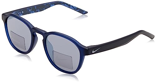 NIKE Sun Okulary przeciwsłoneczne Unisex dzieci, Matte Midnight Navy/Slvr Flash, 47/19/130